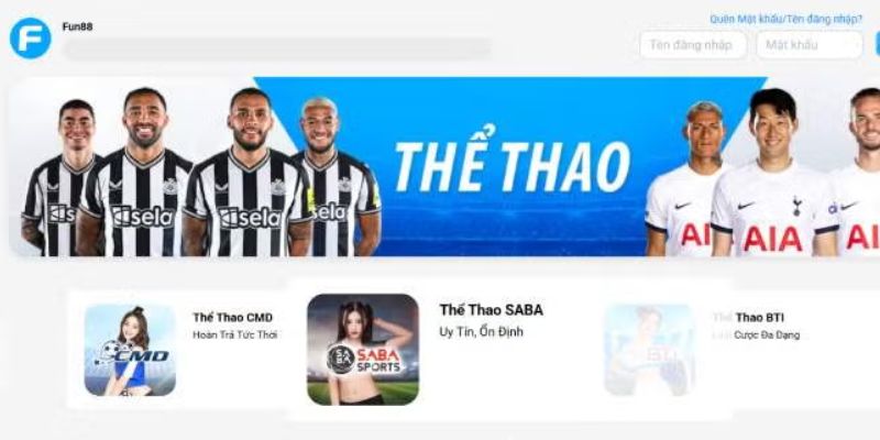 Thể thao Fun88 để chơi